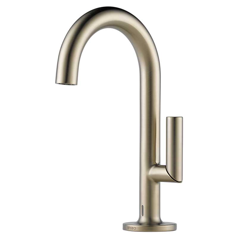 MONOMANDO PARA LAVABO CON MONTAJE SOBRE CUBIERTA - NIQUEL CEPILLADO - ODIN - BRIZO BATH