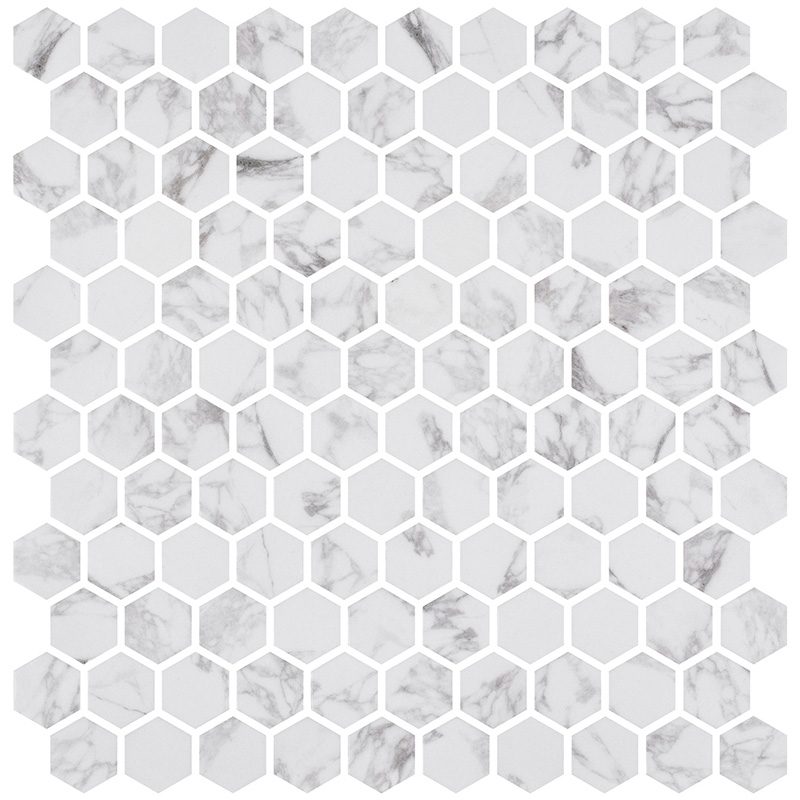 HEX ECOSTONES STATUARIO M 301X290 CAJA: 6 PIEZAS, 0.53 M2