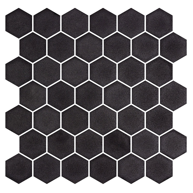 HEX XL STONEGLASS BLACK 286X284 CAJA: 6 PIEZAS, 0.49 M2